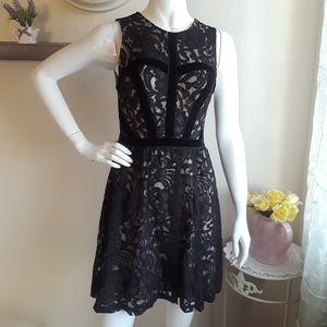 NWTO/Black Lace asymmetric dress M